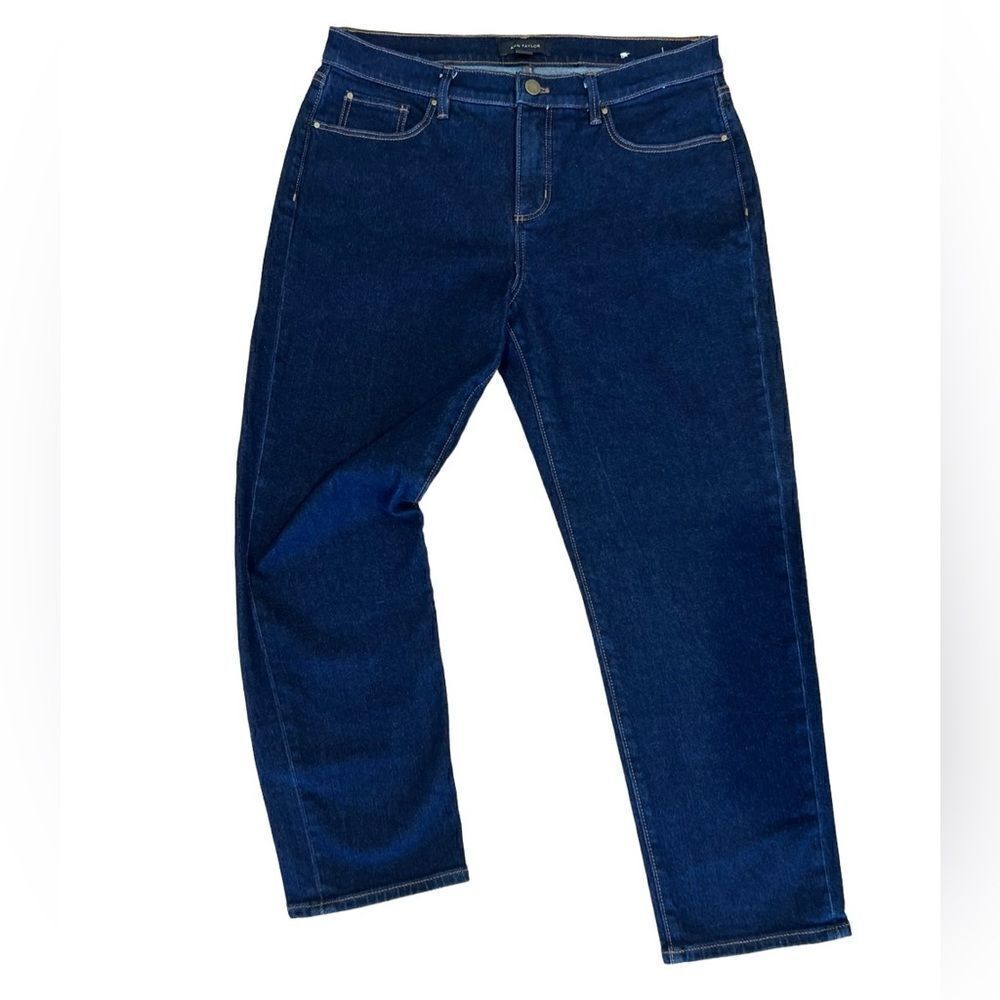 Ann Taylor denim jeans taper fit size 8